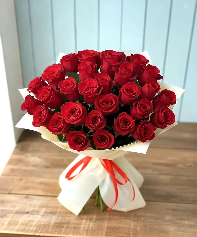 Букет 29 Красных роз в Авангард