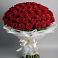 Букет 101 Красная роза Блэк Мэджик в Авангард
