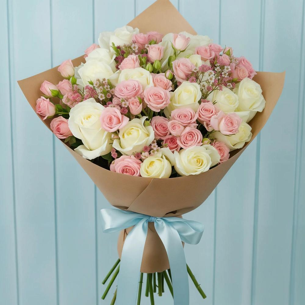 Букет цветов из: Розы в Авангард