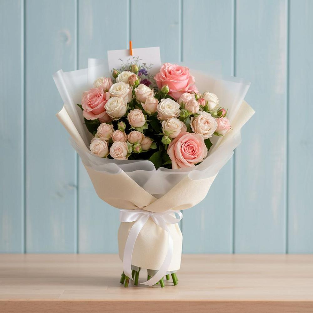 Букет цветов из: Розы в Авангард