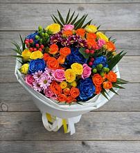 Букет цветов из:  Розы и Хризантемы в Авангард