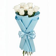 Букет 7 белых роз Проуд в Авангард