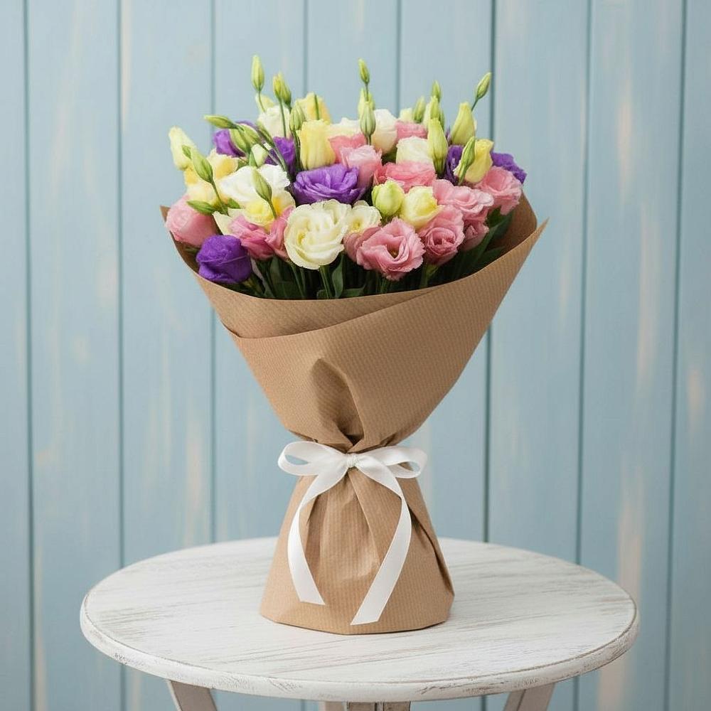 Букет цветов из: Лизиантусы в Авангард