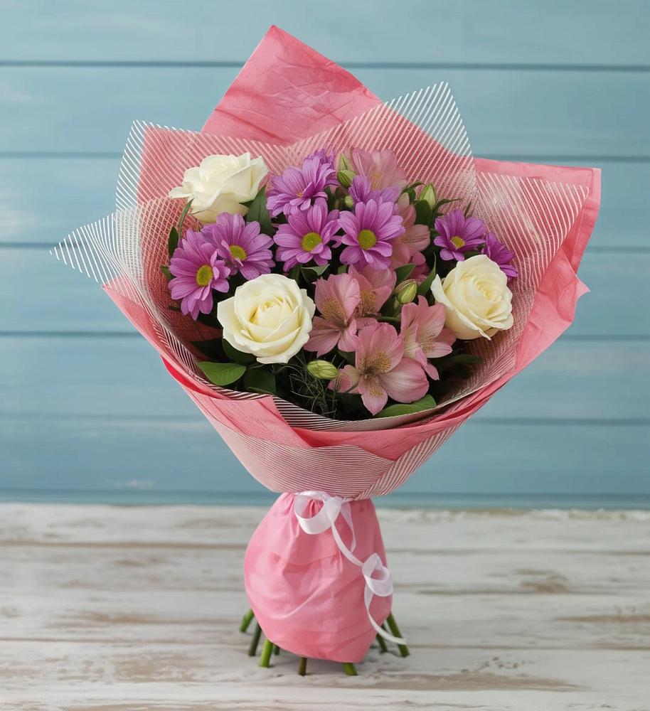 Букет цветов из: Герберы в Авангард