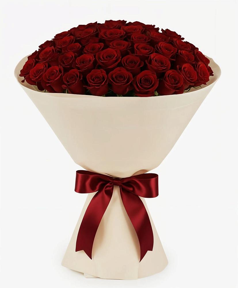 Букет 101 Бордовая роза Блэк Бакарра в Авангард